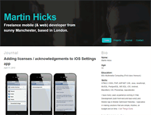 Tablet Screenshot of martinhicks.net